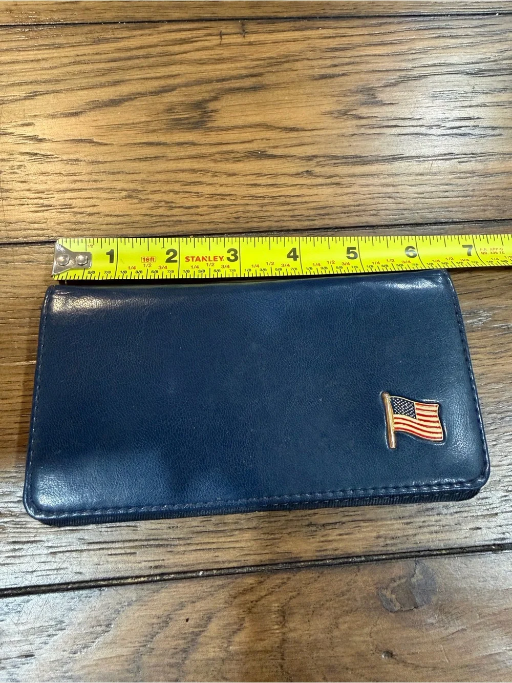 Source Unknown navy leather
